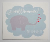 Wachsbild Elefant Wachsbild Elefant