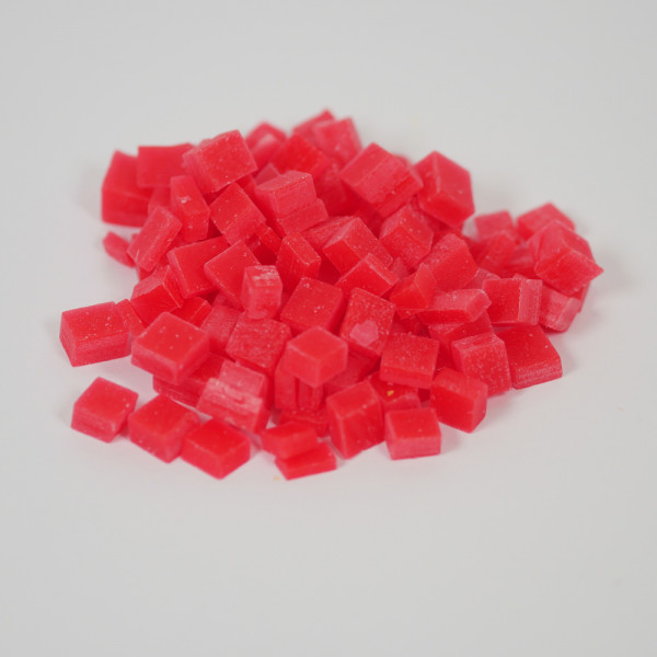 Wachswürfel rot 200 g zum Kerzen gießen
