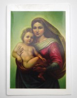 Wachsbild Madonna mit Kind Wachsbild Madonna mit Kind