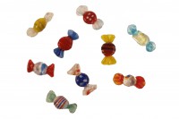 Glasbonbons 9 Stück, 3 cm Glasbonbons 9 Stück, 3 cm