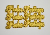 Schriftzug Frohe Festtage gold oder silber Schriftzug Frohe Festtage gold oder silber