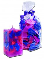 Wachs Cracker Candle Crunch Mix pink blau 350 g Wachs Cracker Candle Crunch Mix pink blau 350 g