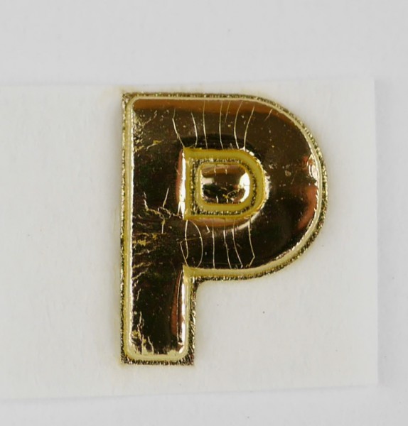 Wachsbuchstaben gold glänzend 8 mm
