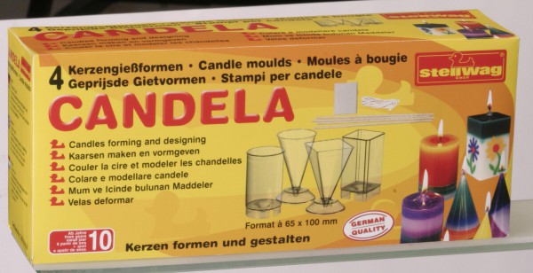 4 verschiedene Kerzenformen Set mit Zubehör