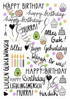 Kerzentattoos Geburtstag Stabkerzen Kerzentattoos Geburtstag Stabkerzen