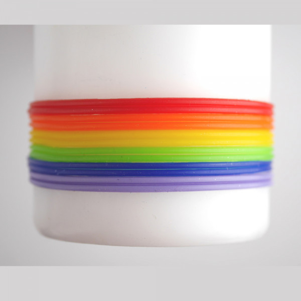 Regenbogen Wachsstreifen für Kerzen