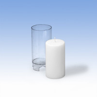 Kerzengießform Zylinder 52 x 97 mm für Stumpenkerzen Kerzengießform Zylinder 52 x 97 mm für Stumpenkerzen