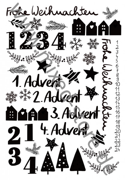 4pcs Kerzen Tattoos Folie Advent Weihnachten Kerzentattoos Adventskerzen Kerzensticker