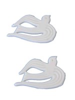Tauben weiß, 4 cm, 2 Stück Tauben weiß, 4 cm, 2 Stück