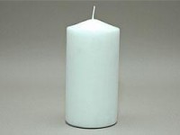 Stumpenkerze weiß, 17 x 7 cm Stumpenkerze weiß, 17 x 7 cm