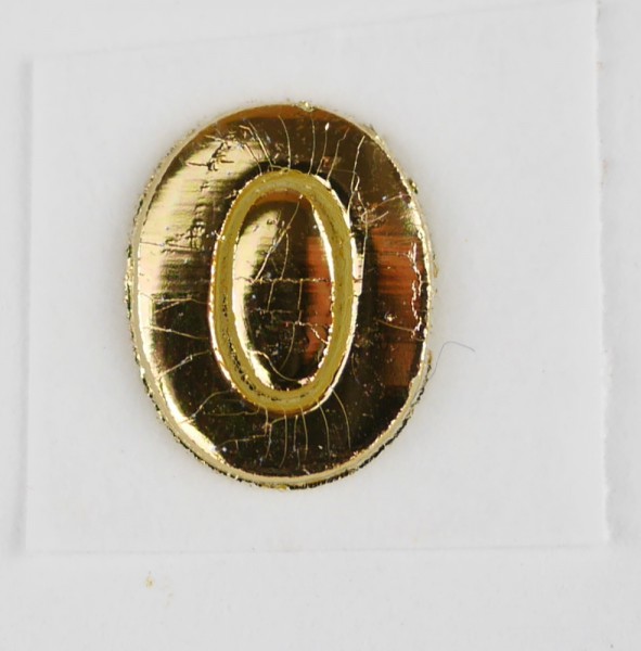 Wachszahlen gold glänzend