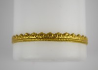 Wachsborte in gold, 2 Reihen Wachsborte in gold, 2 Reihen