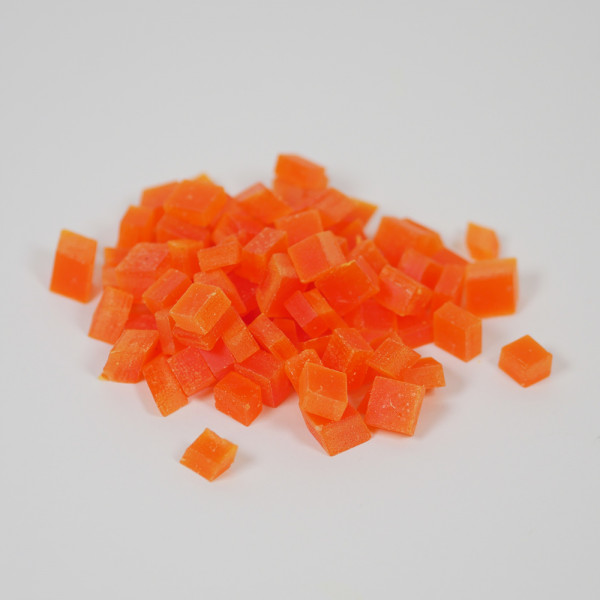Wachswürfel orange 200 g zum Kerzen gießen