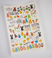 Kerzentattoos Ostern für Stabkerzen Kerzentattoos Ostern für Stabkerzen