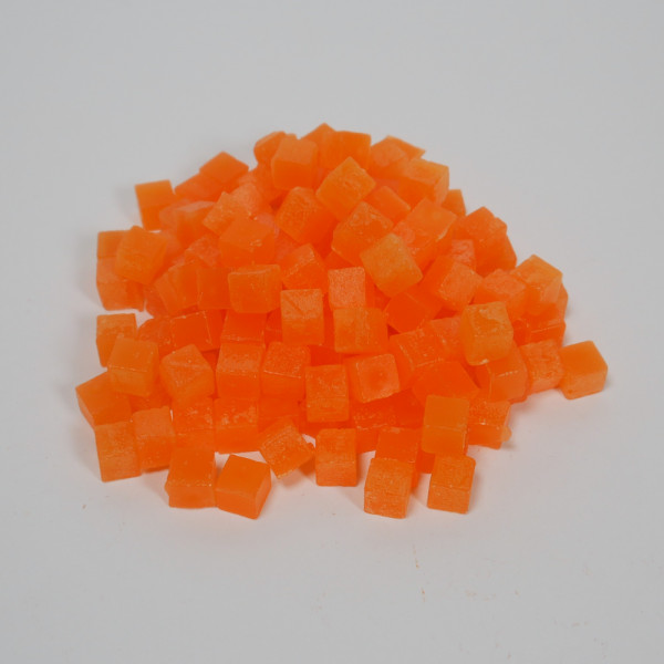 Wachswürfel orange 200 g zum Kerzen gießen