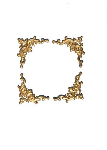Wachsverzierung Rahmen 2 cm in gold oder silber