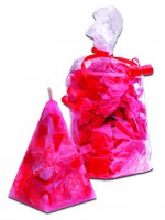 Wachs Cracker Candle Crunch Mix rot rosa 350 g Wachs Cracker Candle Crunch Mix rot rosa 350 g