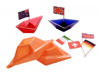 Giessform Schiffchen + Fahnenpicker Giessform Schiffchen + Fahnenpicker