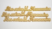 Schriftzug Zur ersten hl. Kommunion Schriftzug Zur ersten hl. Kommunion