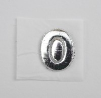 Wachszahlen silber glänzend 8 mm Wachszahlen silber glänzend 8 mm