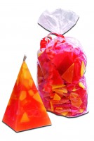 Wachs Cracker Candle Crunch Mix orange gelb 350 g Wachs Cracker Candle Crunch Mix orange gelb 350 g