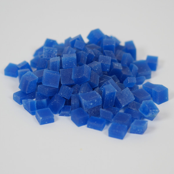 Wachswürfel blau 200 g zum Kerzen gießen