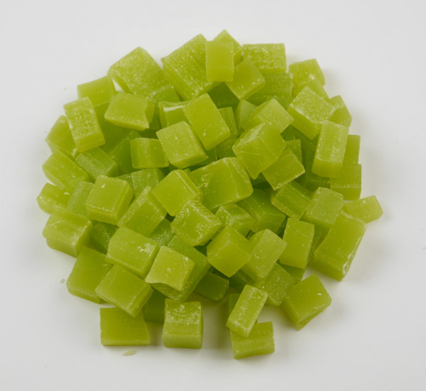 Wachswürfel hellgrün 200 g zum Kerzen gießen