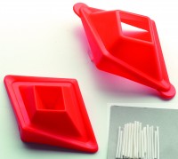 Gießform Schiffchen mit Dochten Gießform Schiffchen mit Dochten