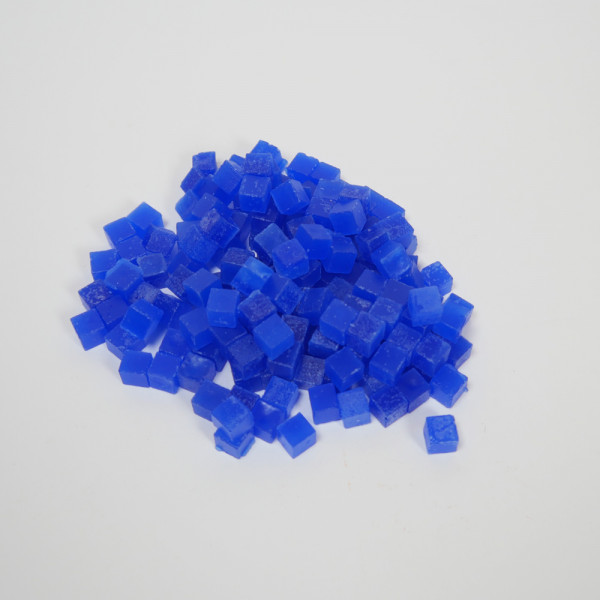Wachswürfel blau 200 g zum Kerzen gießen