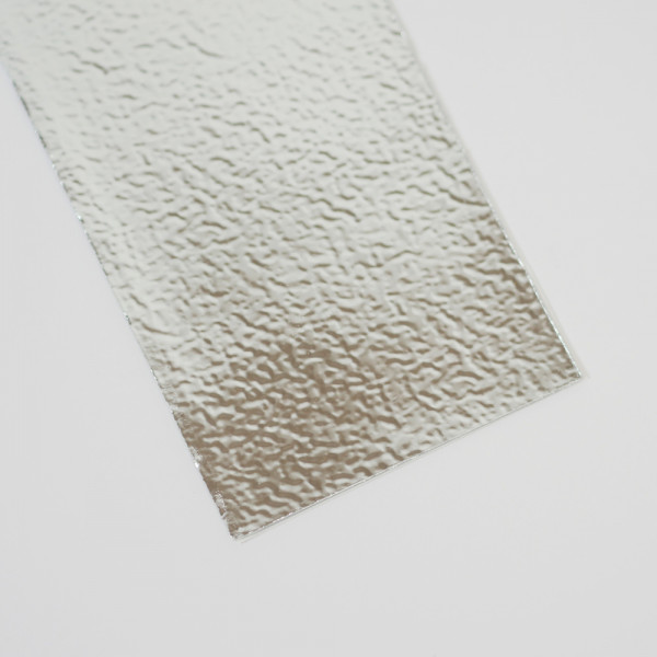 Geprägte Wachsplatten für Kerzen – silber/fein