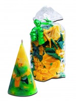 Wachs Cracker Candle Crunch Mix grün und gelb 350 g Wachs Cracker Candle Crunch Mix grün und gelb 350 g