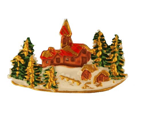 Dorf im Wald, Weihnachten, 7 cm