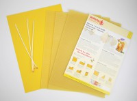 Bienenwachsplatten 3 Stück, 10 x 30 cm Bienenwachsplatten 3 Stück, 10 x 30 cm