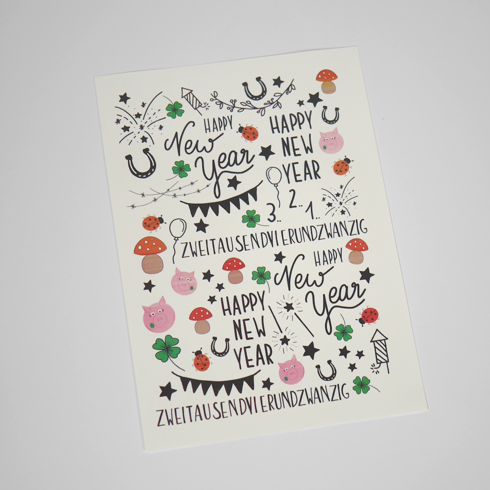 Kerzentattoos für Silvester und Neujahr bei MixedStore.de